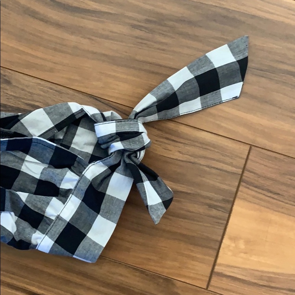 Off the shoulder gingham dress - Picture 2 of 4